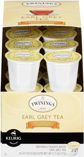 Twinings of London Decaffeinated Earl Grey Tea K-Cups for Keurig, 96 Count