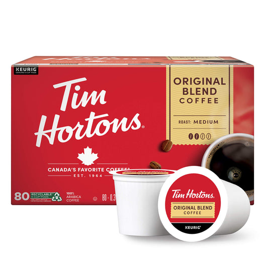 Tim Hortons Original Blend Coffee Keurig K-Cups, 80 Count